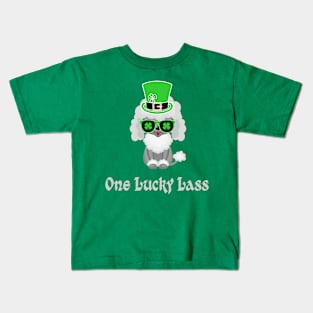 St Patricks Day..One Lucky lass Kids T-Shirt